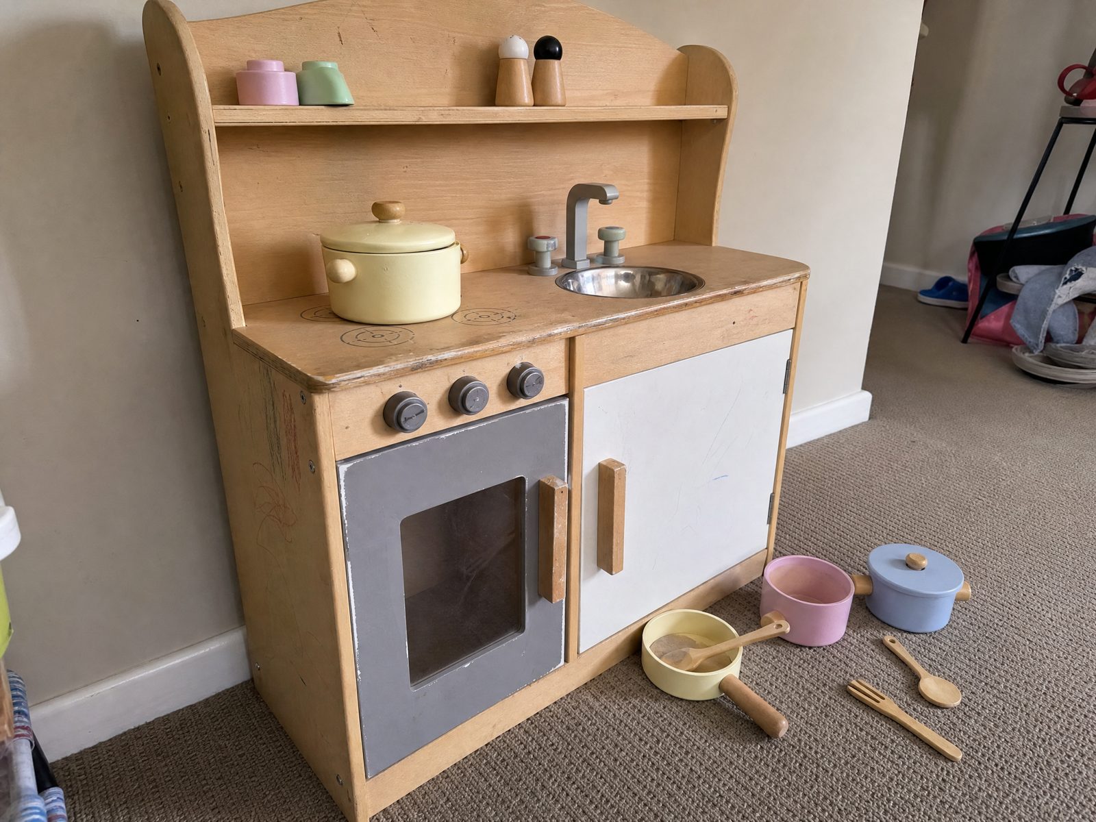 Toy kitchen, wooden